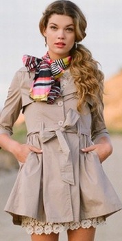 Модные женские плащи и легкие пальто сезона весна-лето 2012